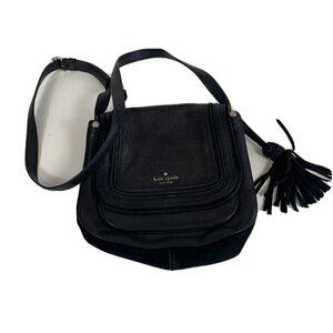 Kate Spade NY Womens Rianne Pratt Street Crossbody Flap Bag Purse Black M Pocket